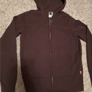 Women’s Brown Hooded Sweater The North Face  Sz Small